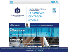 Tablet Screenshot of cnf-centre-medical.com